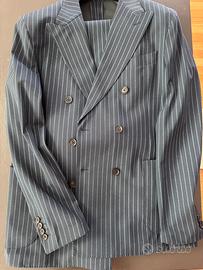 abito uomo blu notte tessuto tecnico Traiano