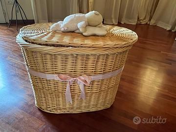 Cesta porta tutto in vimini