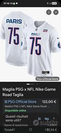 maglia psg x nfl nike