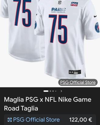 maglia psg x nfl nike