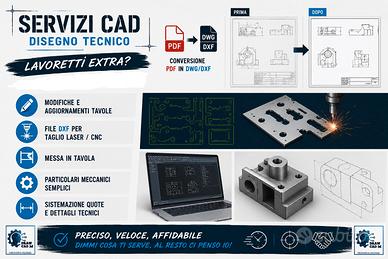 Supporto CAD 2D e 3D per piccoli lavori tecnici