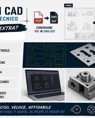 Supporto CAD 2D e 3D per piccoli lavori tecnici