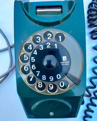 Telefono Vintage Verde SAFNAT Milano "Chicco" Anno
