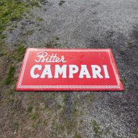 Insegna smatata Bitter Campari originale 1950/60