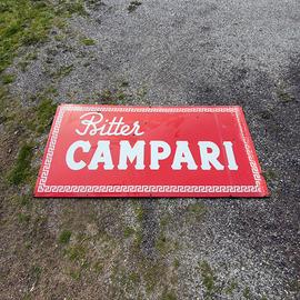Insegna smatata Bitter Campari originale 1950/60