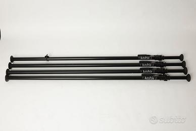 4 Autopole Manfrotto neri 2,1-3,7 metri