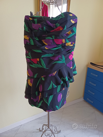 Abito décolleté in seta