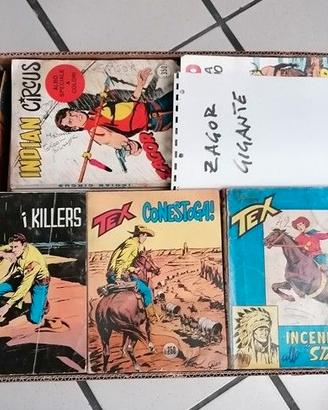 89 fumetti TEX, 13 Zagor e altri