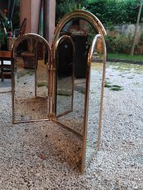 specchio molato ottone