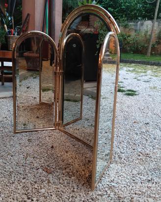 specchio molato ottone