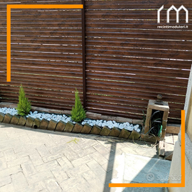 12 mq Recinto Kit completo Modulare effetto Mogano