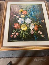 Quadro vintage bouquet floreale