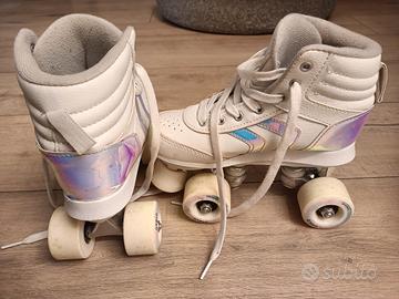 🎉 Pattini a rotelle Oxelo Quad 100 – Taglia 34 🎉