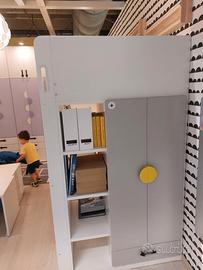 Letto a castello con scrivania e armadio