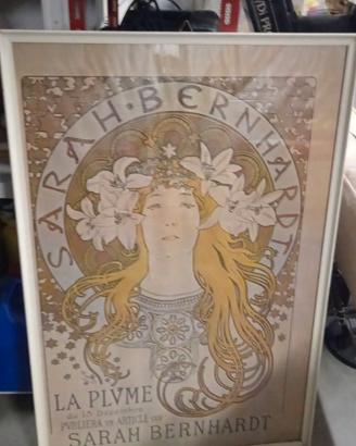 quadro sara berhardi stampa la plume 96 per 64 cm
