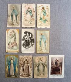 Lotto 19 Immaginette Sacre d'Epoca Immacolata 