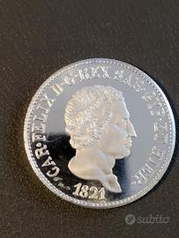 medaglia commemorativa argento 999 ,1821