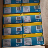 Guanti in lattice monouso – 10 box da 100 – Taglia