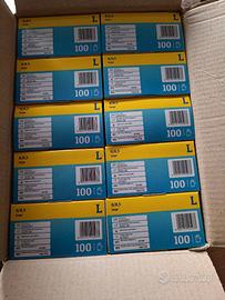 Guanti in lattice monouso – 10 box da 100 – Taglia