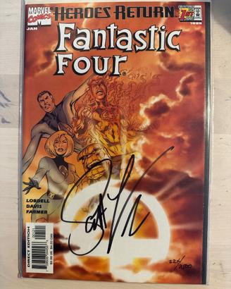 Fantastic Four 1 Originale 1998 Autografato