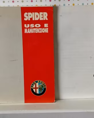 Libretto manutenzione ALFA SPIDER  2956 cc