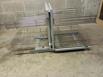 Cestello porta pentole x angolo cucina 