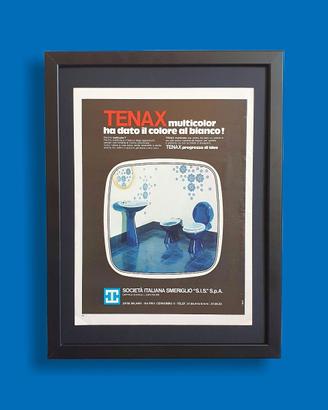 Pubblicità originale vintage poster ceramica TENAX