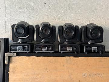 4 teste mobili mini Gobo dmx