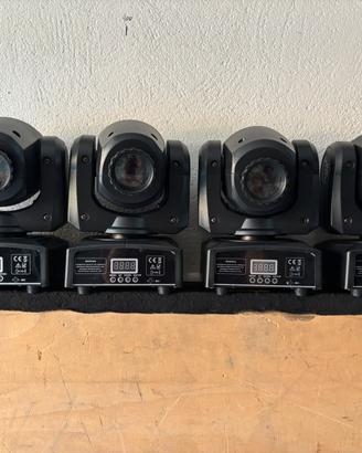 4 teste mobili mini Gobo dmx