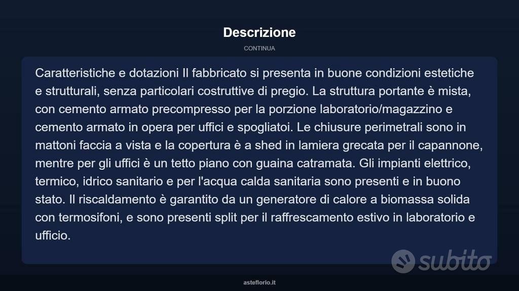 Immobile in asta di 1273 m² a Beinette - Altro