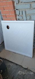 Box doccia completo: 2 ante vetro+piatto 80x80 cm