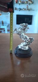 Cavallino laminato argento