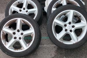 CERCHI IN LEGA 17 OPEL ZAFIRA + 4 PNEUMATICI KELLY
