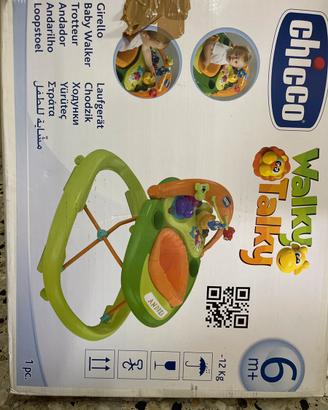 Girello NUOVO Chicco Walky Talky Verde e arancione