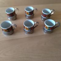 Sei tazzine da caffè vintage