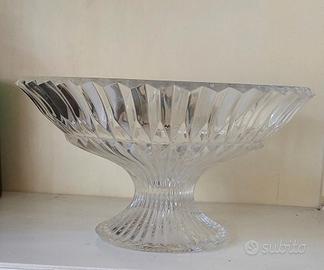 Centro tavola alzata in cristallo 