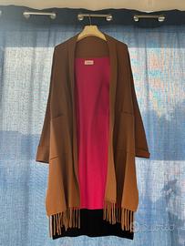Cardigan lungo Vicolo con frange