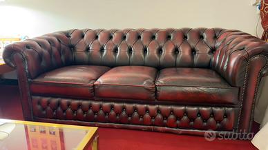 Divani chesterfield vintage in pelle