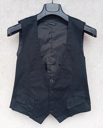 Gilet Uomo Elegante Nero (Taglia S)