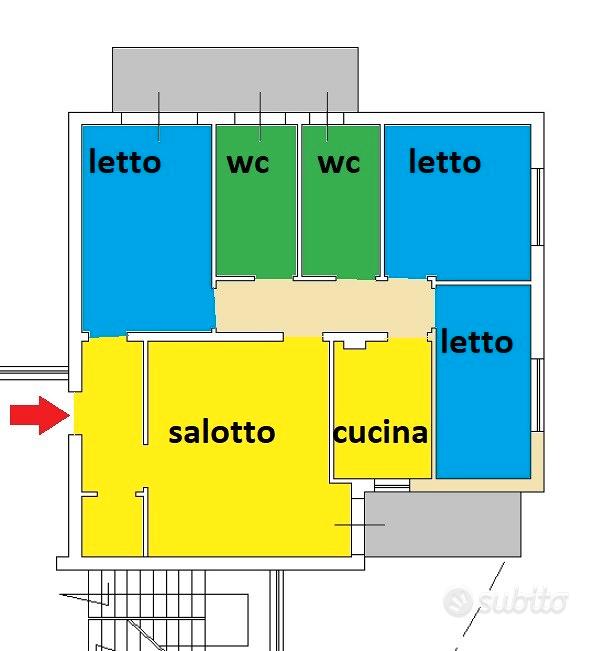 3-soban stan, 110 m²