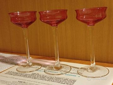 servizio 3 bicchierini vintage