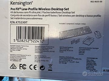 Tastiera e Mouse Wireless Kensington NUOVA