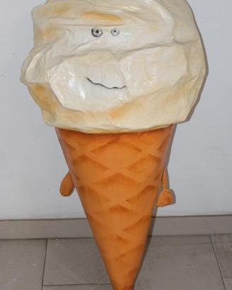 Gelato cono decorativo - scultura cartapesta 1 m