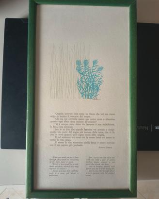 Xilografia originale Mariaelisa Leboroni
