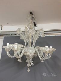 lampadario in vetro di murano 