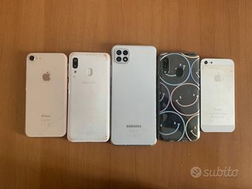 Lotto di telefono iphone e sagnsum