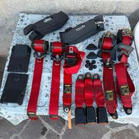 Cinture rosse per Fiat Cinquecento Sporting