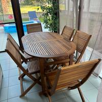 Tavolo + sedie da esterno