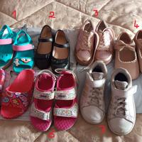 Set scarpe bambina tg 26-29 in buone-ottime cond
