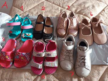 Set scarpe bambina tg 26-29 in buone-ottime cond